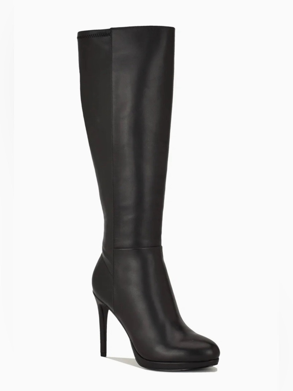 Nine West Black Knee High Heel Boots Size 10.5